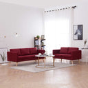 vidaXL Two-Seater Sofa Fabric Light Grey