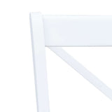 vidaXL 5-piece Dining Set Solid Rubberwood White