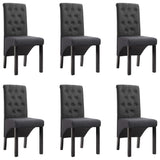 vidaXL Dining Chairs 2 pcs fabric light grey