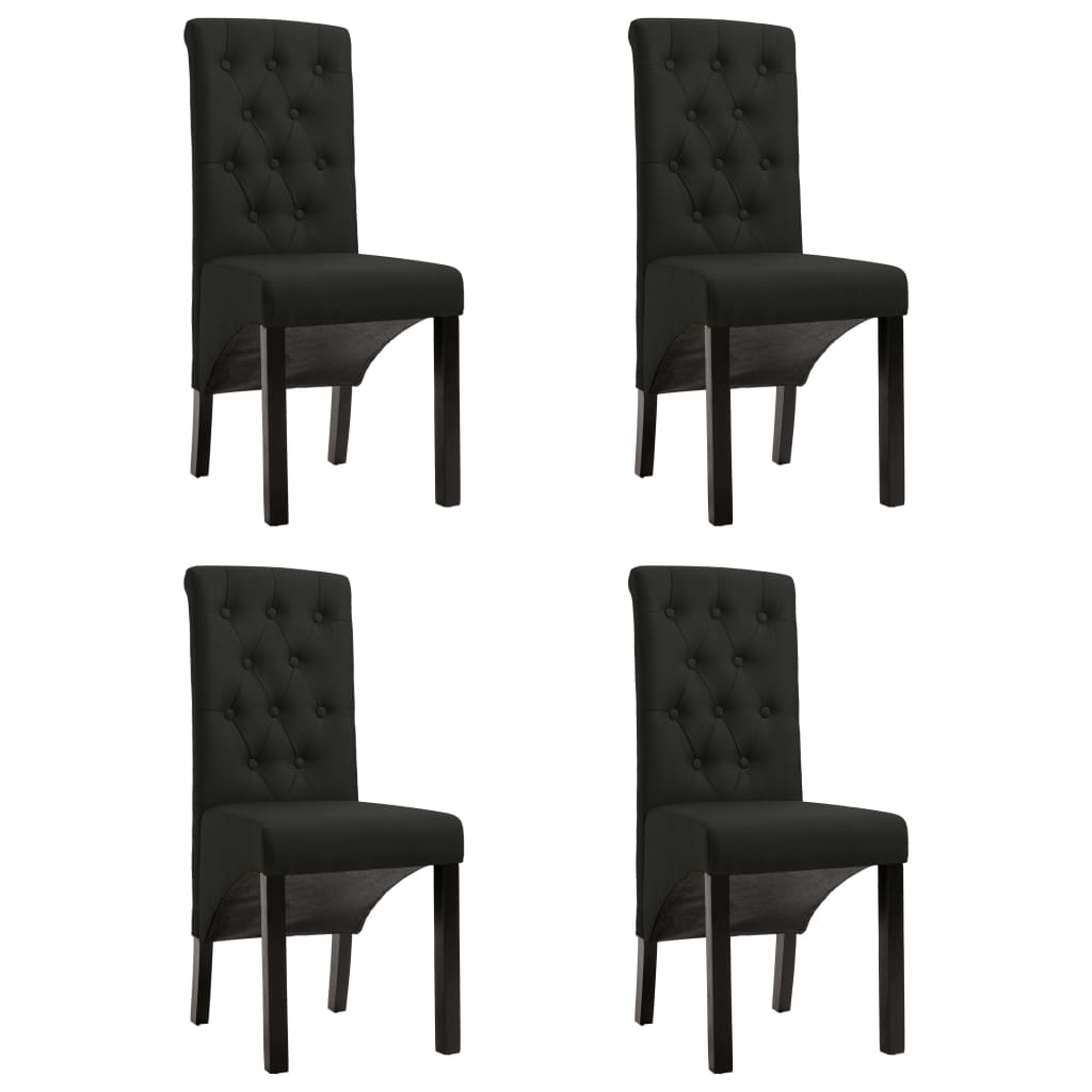 vidaXL Dining Chairs 2 pcs fabric light grey