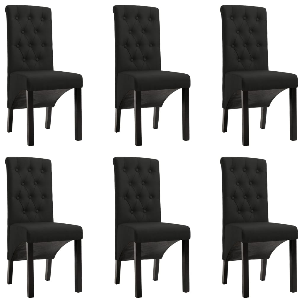 vidaXL Dining Chairs 2 pcs fabric light grey