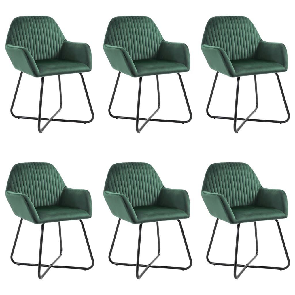 vidaXL Eetkamerstoelen 2 st fluweel bleu