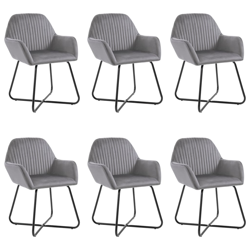 vidaXL Eetkamerstoelen 2 st fluweel bleu