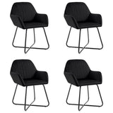 vidaXL Eetkamerstoelen 2 st fluweel bleu