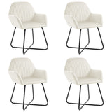vidaXL Eetkamerstoelen 2 st fluweel bleu