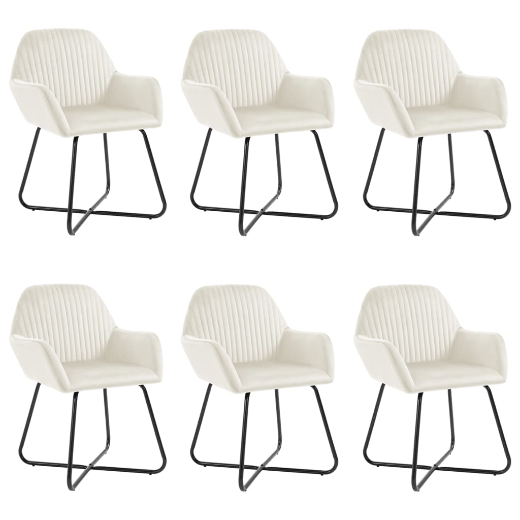 vidaXL Eetkamerstoelen 2 st fluweel bleu