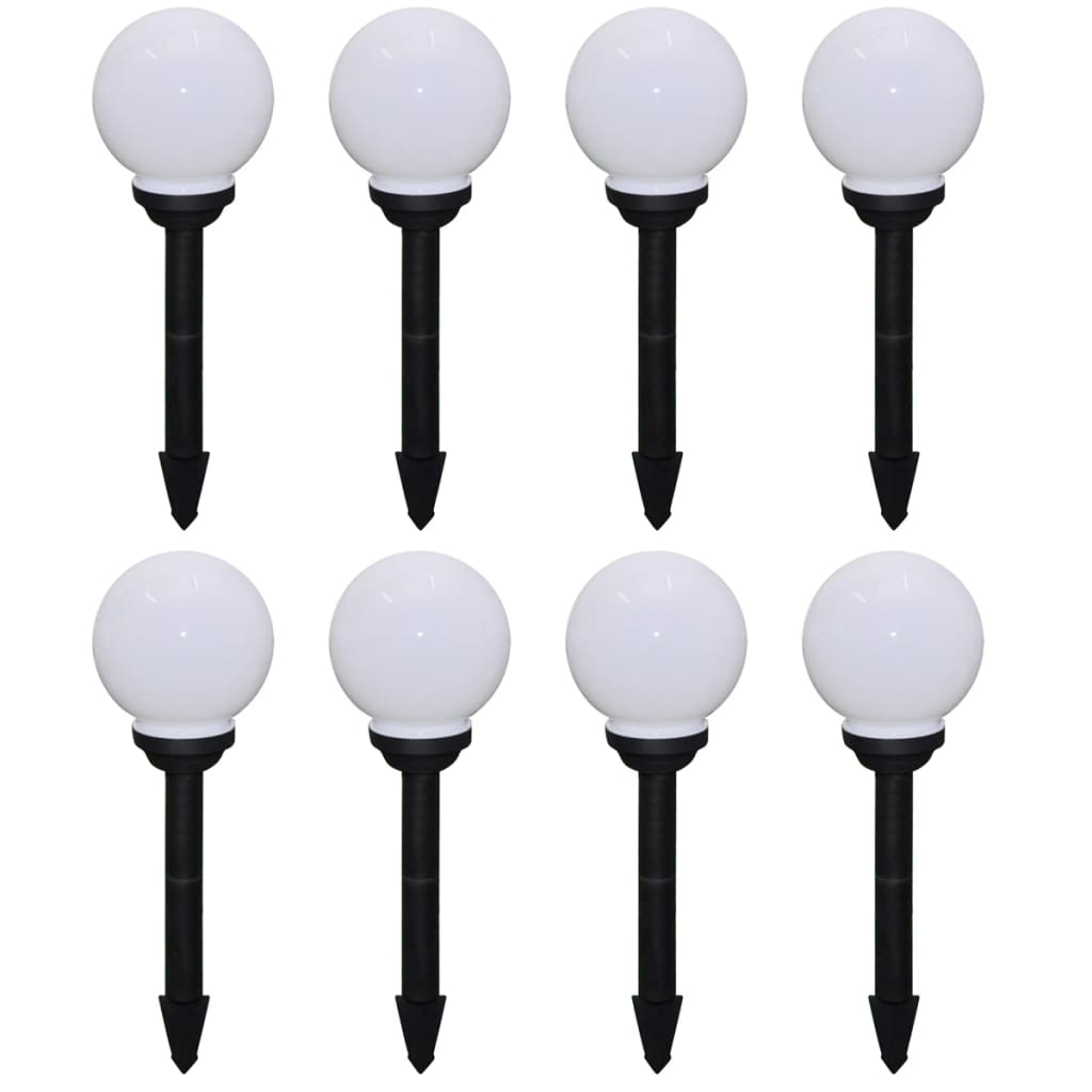 vidaXL Garden Path Lights 8 pcs with Ground Spike LED 15 cm