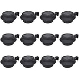 vidaXL Fence lights 12 pcs solar LED black