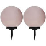vidaXL Solarlampen 6 st LED rond 20 cm RGB