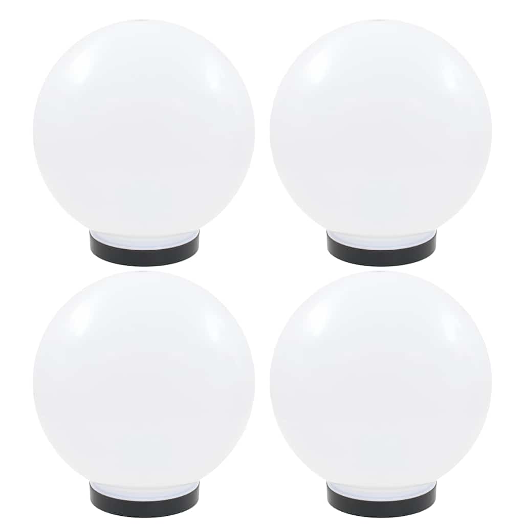 vidaXL LED Ball Lamps 4 pcs Round 20 cm PMMA