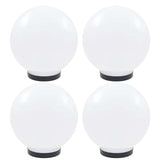 vidaXL LED Ball Lamps 4 pcs Round 20 cm PMMA