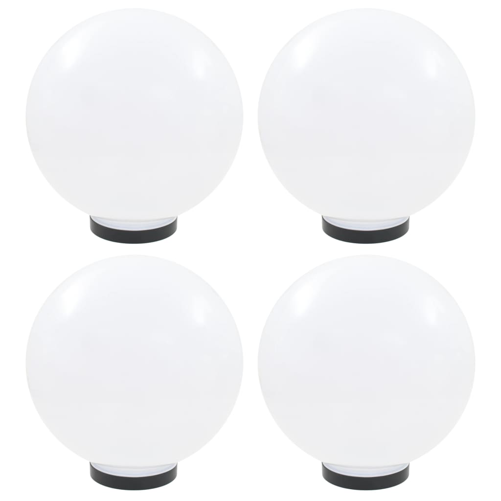vidaXL LED Ball Lamps 4 pcs Round 20 cm PMMA