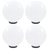 vidaXL LED Ball Lamps 4 pcs Round 20 cm PMMA