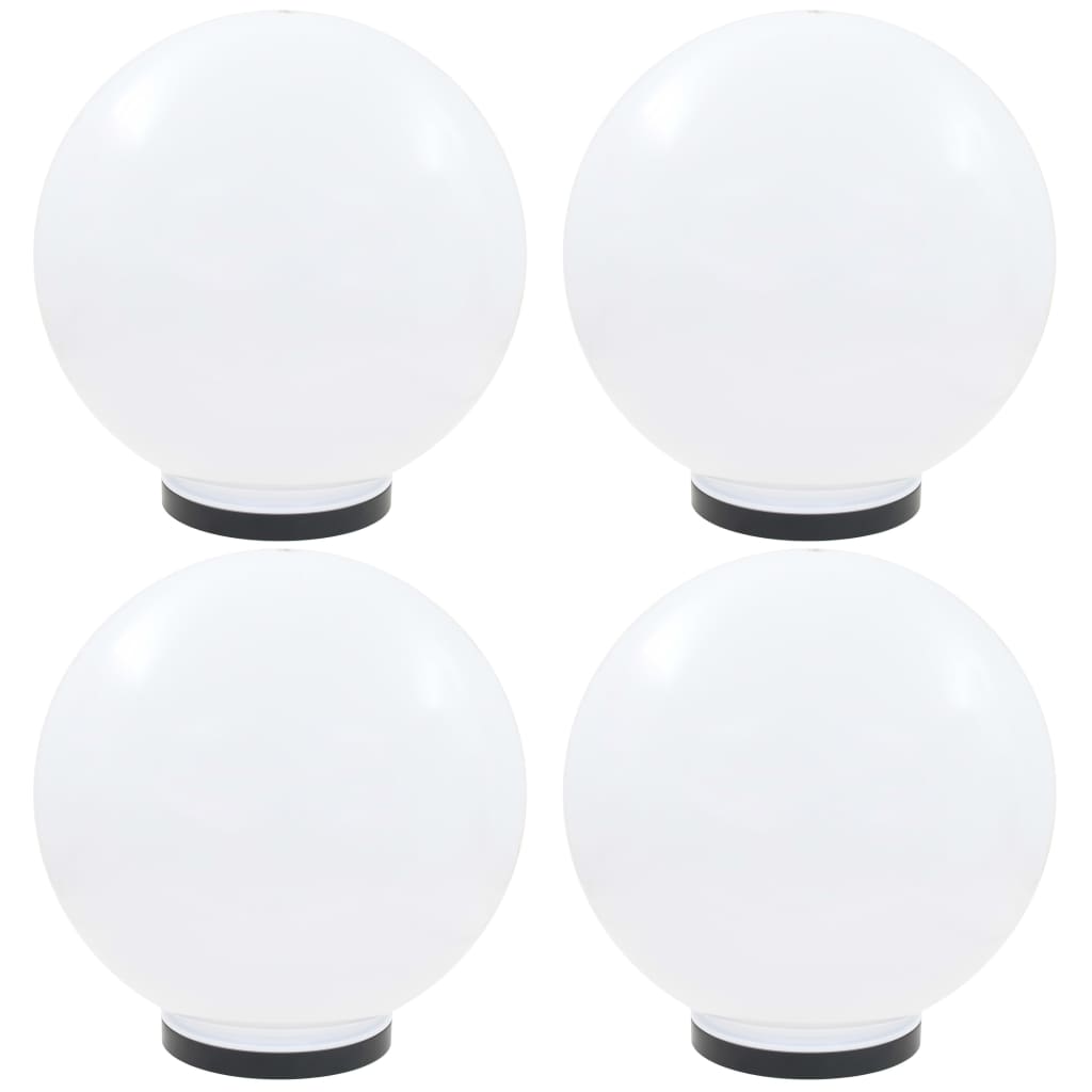 vidaXL LED Ball Lamps 4 pcs Round 20 cm PMMA