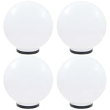 vidaXL LED Ball Lamps 4 pcs Round 20 cm PMMA