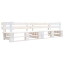 vidaXL Tuinbank 2-zits pallet hout grijs