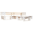 vidaXL 4-delige Loungeset pallet hout grijs