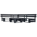vidaXL 4-delige Loungeset pallet hout grijs