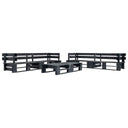 vidaXL 6-delige Loungeset pallet hout grijs