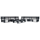 vidaXL 6-delige Loungeset pallet hout grijs