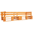vidaXL Tuinbank 2-zits pallet hout grijs