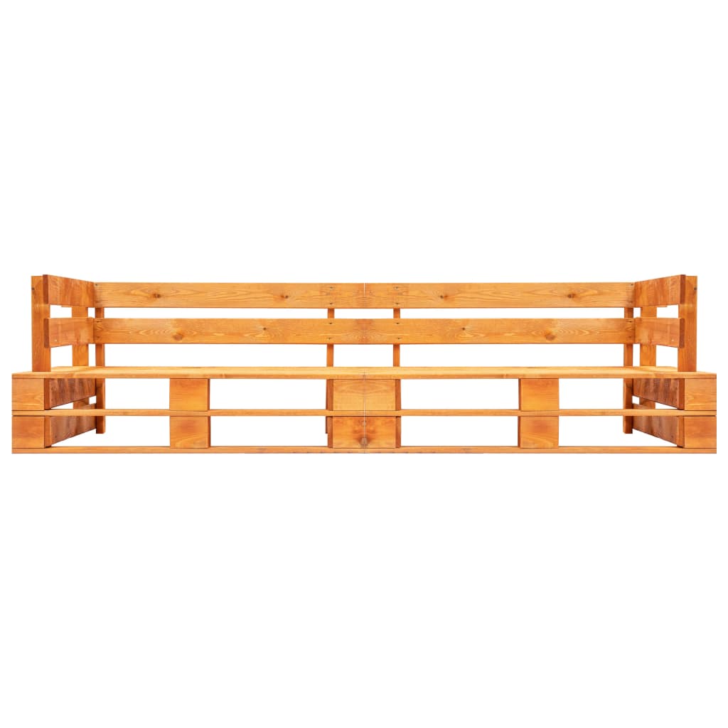 vidaXL Tuinbank 2-zits pallet hout grijs