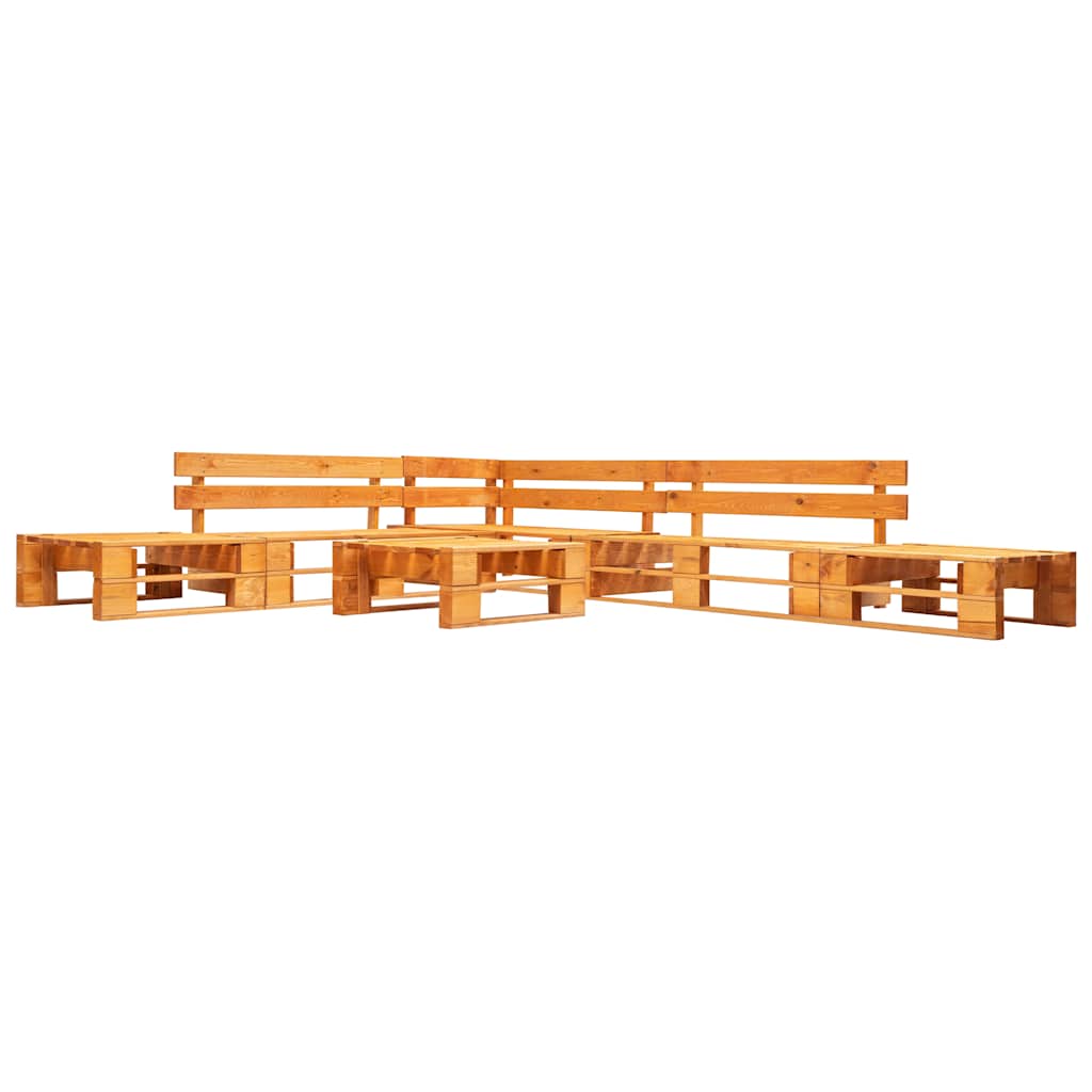 vidaXL 6-piece Pallet Wood Lounge Set Grey