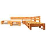 vidaXL 6-piece Pallet Wood Lounge Set Grey