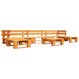 vidaXL 6-piece Pallet Wood Lounge Set Grey