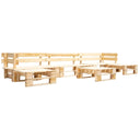 vidaXL 6-piece Pallet Wood Lounge Set Grey