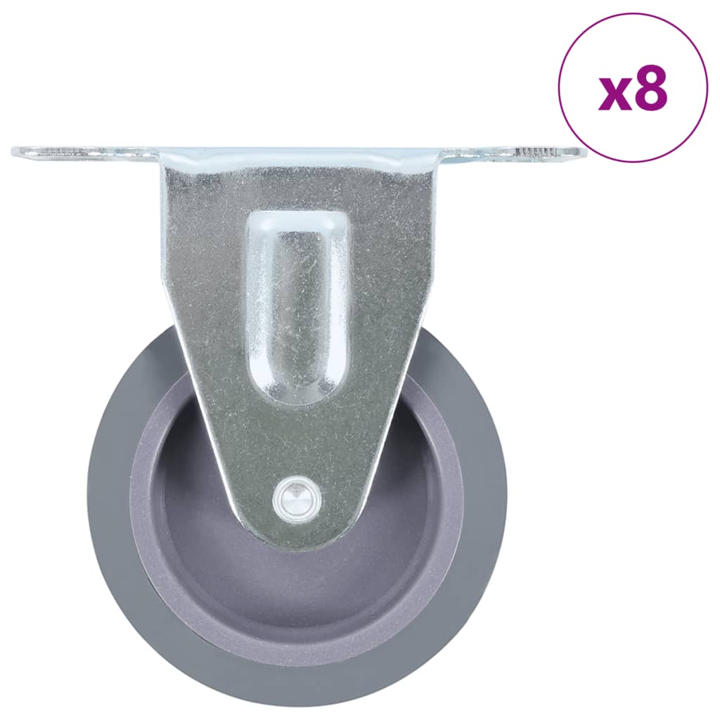 vidaXL Roulettes fixes 4 pcs 75 mm