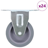 vidaXL Roulettes fixes 4 pcs 75 mm
