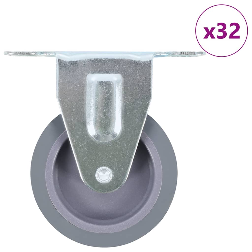 vidaXL Roulettes fixes 4 pcs 75 mm