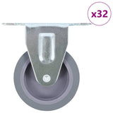 vidaXL Roulettes fixes 4 pcs 75 mm