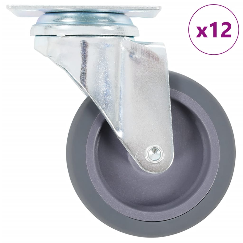 vidaXL Swivel Casters 4 pcs 75 mm