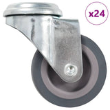 vidaXL Roulettes pivotantes avec platine à trous 4 pcs 50 mm