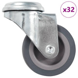 vidaXL Roulettes pivotantes avec platine à trous 4 pcs 50 mm