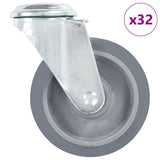 vidaXL Zwenkwielen met boutgaten 4 st 100 mm
