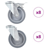 vidaXL Swivel Casters with Bolt Holes 4 pcs 100 mm