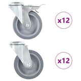 vidaXL Swivel Casters with Bolt Holes 4 pcs 100 mm