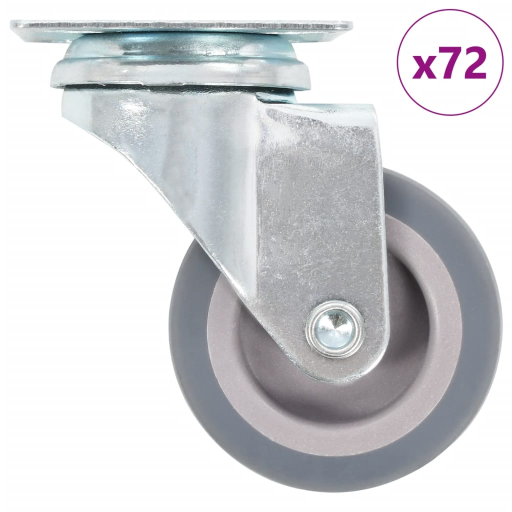 vidaXL Zwenkwielen 24 st 50 mm