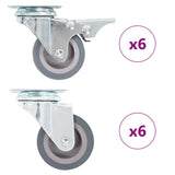 vidaXL Swivel Casters 4 pcs 50 mm