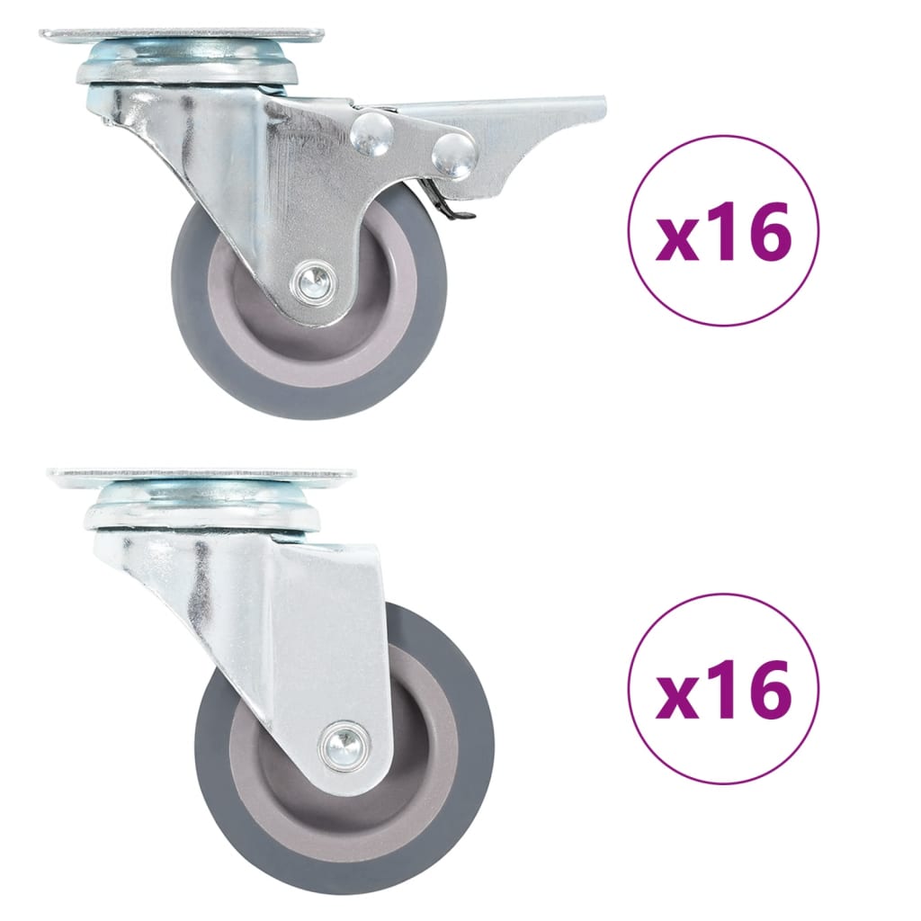 vidaXL Swivel Casters 4 pcs 50 mm