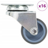vidaXL Swivel Casters Twin 4 pcs 50 mm