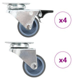 vidaXL Swivel Casters Double 4 pcs 50 mm