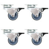vidaXL Swivel Casters Double with Double Brakes 4 pcs 50 mm