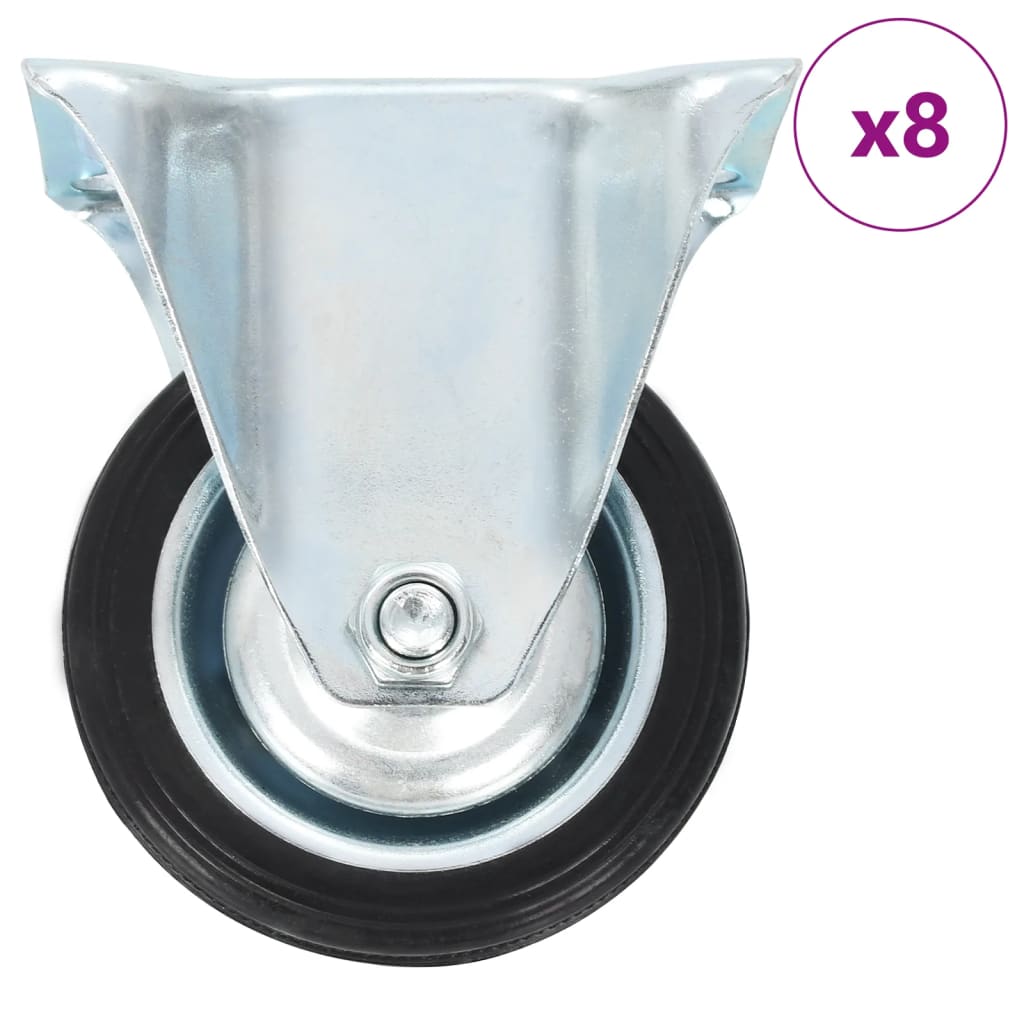 vidaXL Roulettes fixes 4 pcs 75 mm
