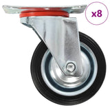vidaXL Swivel Casters 4 pcs 75 mm