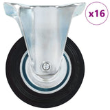 vidaXL Roues fixes 4 pcs 100 mm