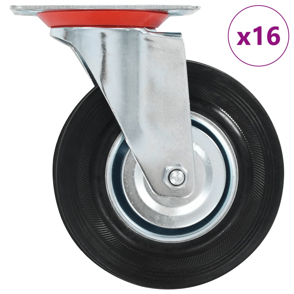 vidaXL Zwenkwielen 4 st 125 mm